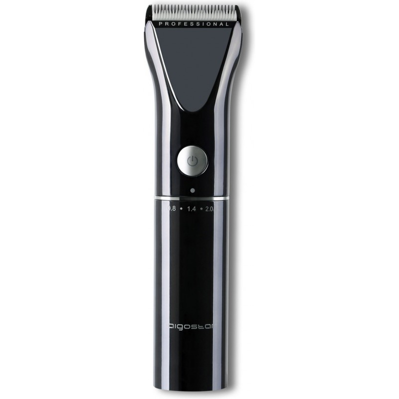 Personal care Aigostar 3W 18×5 cm. USB rechargeable hair clipper. LED display Abs and stainless steel. Black Color
