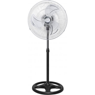 29,95 € Free Shipping | Pedestal fan Aigostar 56W 135×50 cm. Standing fan Pmma and metal casting. Black and silver Color