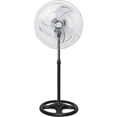 Ventilatore in piedi Aigostar 56W 135×50 cm. Tifoso in piedi PMMA e Metallo. Colore nero e argento