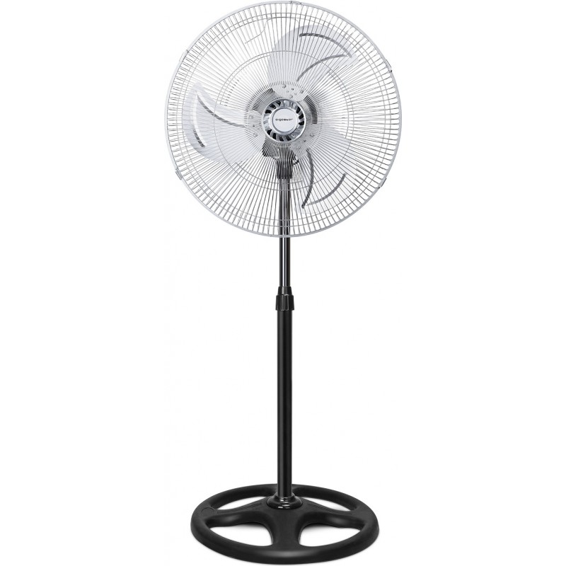 29,95 € Free Shipping | Pedestal fan Aigostar 56W 135×50 cm. Standing fan Pmma and metal casting. Black and silver Color