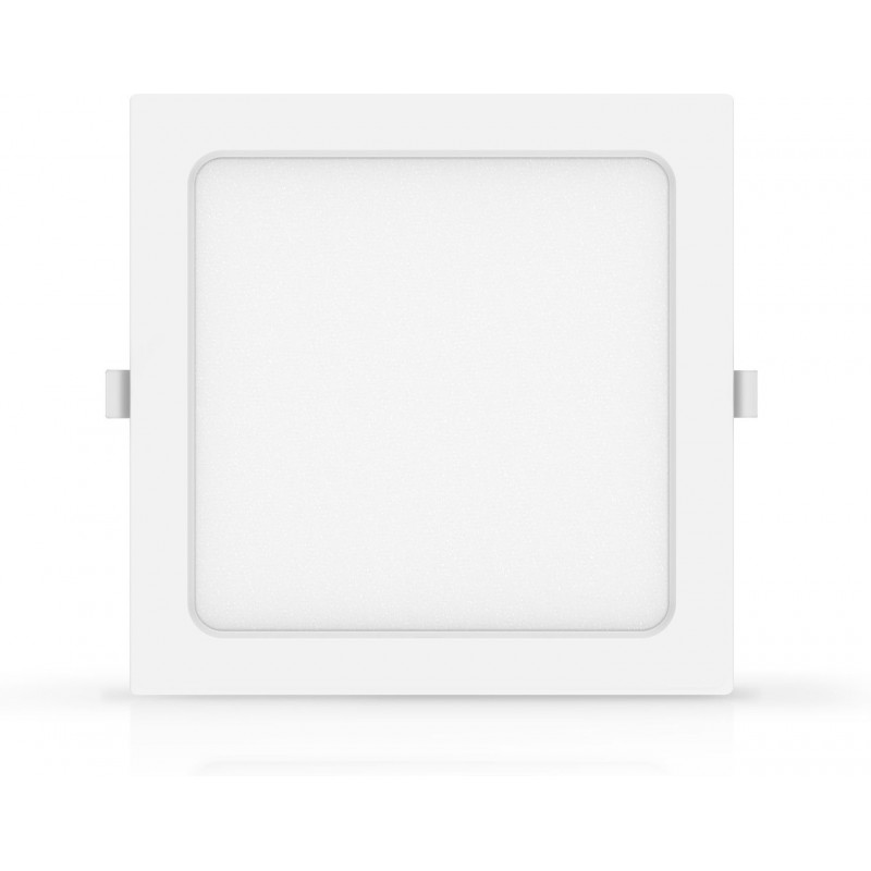 3,95 € Envoi gratuit | Éclairage encastré Aigostar 15W 3000K Lumière chaude. 18×18 cm. Spot rétroéclairé à LED Couleur blanc