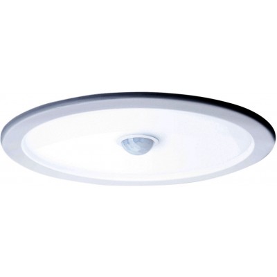 7,95 € Free Shipping | Recessed lighting Aigostar 24W 6000K Cold light. Round Shape Ø 24 cm. Ultra-thin LED downlight with motion detection sensor Aluminum and polycarbonate. White Color