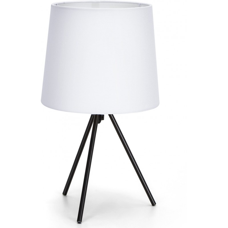 16,95 € Envio grátis | Lâmpada de mesa Aigostar 40W 44×21 cm. lâmpada decorativa minimalista Aço. Cor branco