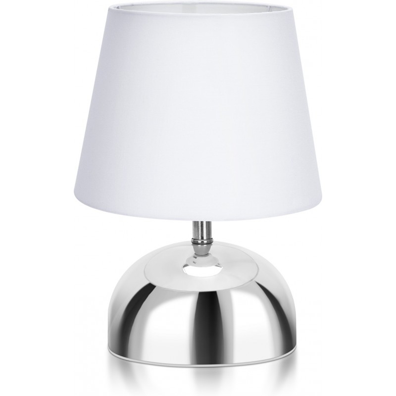 10,95 € Free Shipping | Table lamp Aigostar 40W 23×16 cm. Steel. White Color