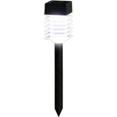 Farol luminoso Aigostar 0.8W 6500K Luz fria. 40×6 cm. LEDs solares. Resistente a água. Ligar e desligar automático Pmma e policarbonato. Cor preto