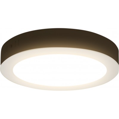 5,95 € Free Shipping | Indoor ceiling light Aigostar 12W 3000K Warm light. Round Shape Ø 17 cm. LED backlit spotlight White Color