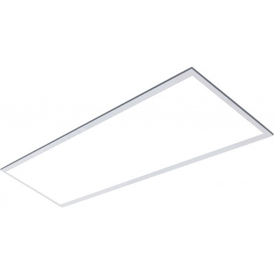 LED panel Aigostar 40W 4000K Neutral light. Rectangular Shape 120×30 cm. Aluminum and PMMA. White Color
