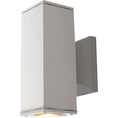 12,95 € Free Shipping | Outdoor wall light Aigostar Rectangular Shape 17×11 cm. Wall lamp Aluminum. White Color
