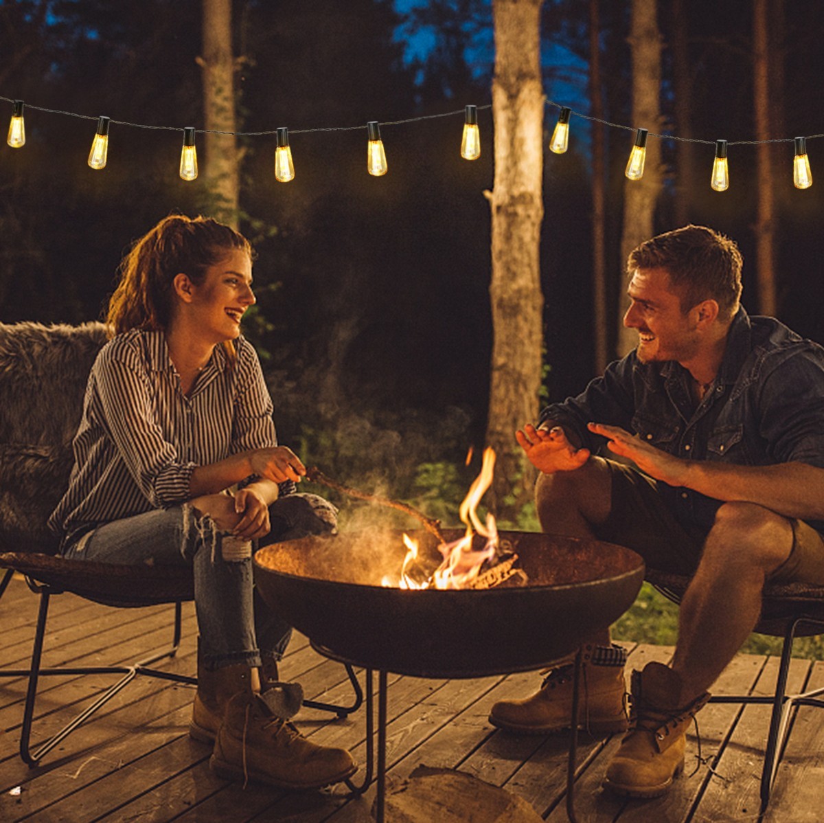 9,95 € Kostenloser Versand | Dekorative Beleuchtung Aigostar 380 cm. Solarlichtleiste Pmma und polycarbonat. Schwarz und grün Farbe