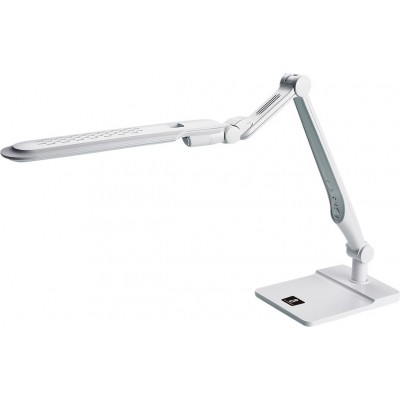 39,95 € Envio grátis | Lampada de escritorio Aigostar 10W 94×22 cm. Candeeiro de mesa LED regulável Policarbonato. Cor branco