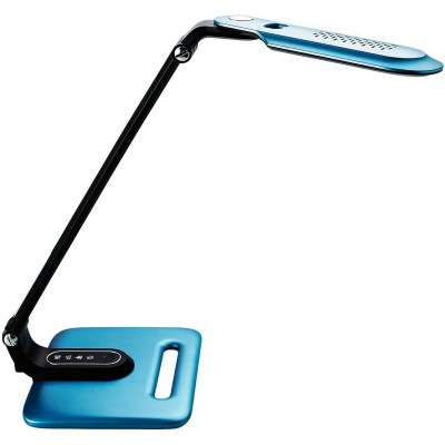 Lampe de bureau Aigostar 8W 62×19 cm. Col de cygne LED ABS. Couleur bleu