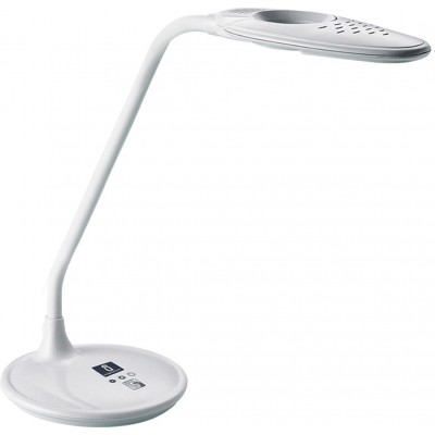 Lampada de escritorio Aigostar 5W 42×15 cm. LED gooseneck ABS. Cor branco