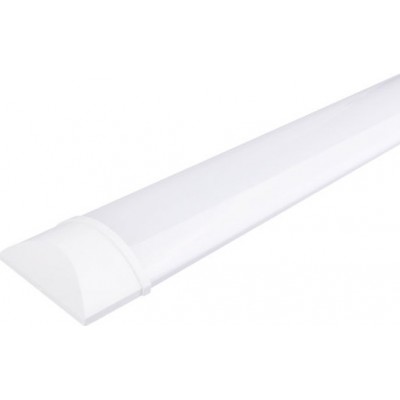 13,95 € Free Shipping | Ceiling lamp Aigostar 40W 4000K Neutral light. 120×7 cm. LED batten lamp PMMA and Polycarbonate. White Color
