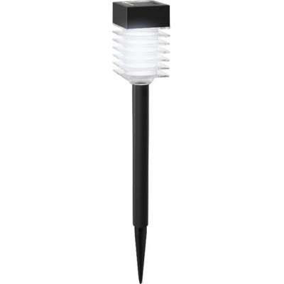 Baliza luminosa Aigostar 0.8W 6500K Luz fría. 40×6 cm. Lámpara solar LED PMMA y Policarbonato. Color negro