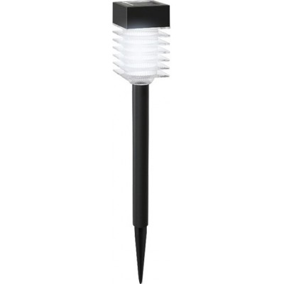 Leuchtfeuer Aigostar 0.8W 6500K Kaltes Licht. 40×6 cm. LED-Solarlampe PMMA und Polycarbonat. Schwarz Farbe