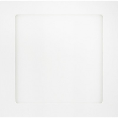 9,95 € Бесплатная доставка | Внутренний потолочный светильник Aigostar 18W 3000K Теплый свет. Квадратный Форма 23×23 cm. светодиодный светильник Алюминий и Поликарбонат. Белый Цвет
