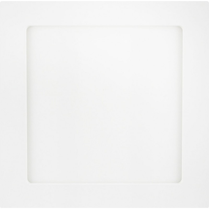 8,95 € Envio grátis | Luz de teto interna Aigostar 18W 3000K Luz quente. 23×23 cm. Luz desligada Alumínio e policarbonato. Cor branco