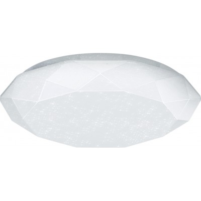 Luz de teto interna Aigostar 12W 6500K Luz fria. Forma Redondo Ø 25 cm. Lâmpada de teto LED Metais e Policarbonato. Cor branco