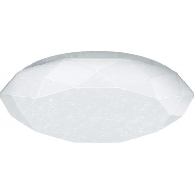 7,95 € Envío gratis | Plafón de interior Aigostar 12W 6500K Luz fría. Ø 25 cm. Lámpara de techo LED Metal y policarbonato. Color blanco