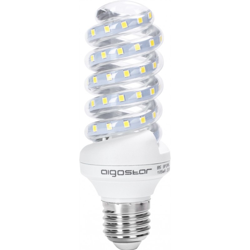 19,95 € Envoi gratuit | Boîte de 5 unités Ampoule LED Aigostar 13W E27 14 cm. Spirale LED
