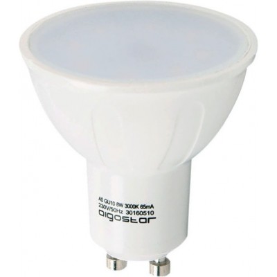 9,95 € Free Shipping | 5 units box LED light bulb Aigostar 8W GU10 LED 3000K Warm light. Ø 5 cm. White Color