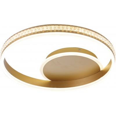 131,95 € Free Shipping | Ceiling lamp 60W Round Shape 40×40 cm. Remote control Golden Color
