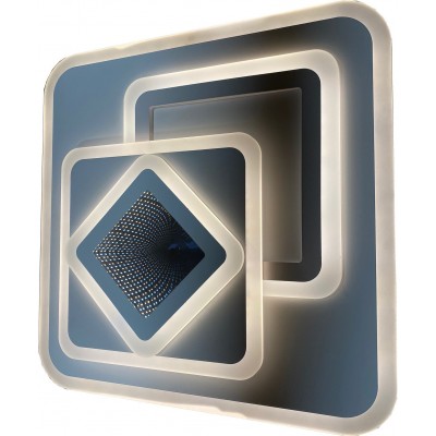 室内顶灯 120W 正方形 形状 50×50 cm. 遥控。 通过智能手机APP控制 黑色的 颜色