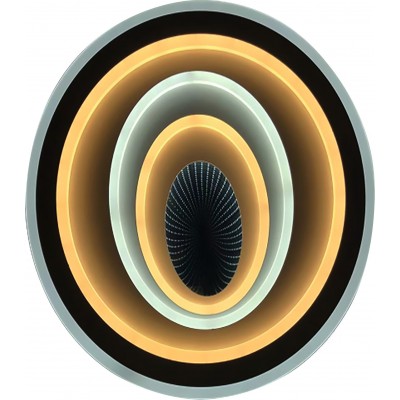 Plafón de interior 144W Forma Redonda Ø 51 cm. Mando a distancia. Control mediante APP Smartphone Color dorado