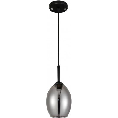 Подвесной светильник Овал Форма Ø 20 cm. Кристалл. Серый Цвет