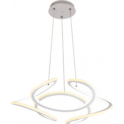 129,95 € Envoi gratuit | Lampe à suspension 125W 100×55 cm. Télécommande Couleur blanc