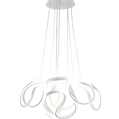 152,95 € Free Shipping | Hanging lamp 99W Round Shape 85×52 cm. Remote control White Color