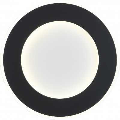 Lampada da parete per interni 14W 4000K Luce neutra. Forma Rotonda Ø 15 cm. Colore nero