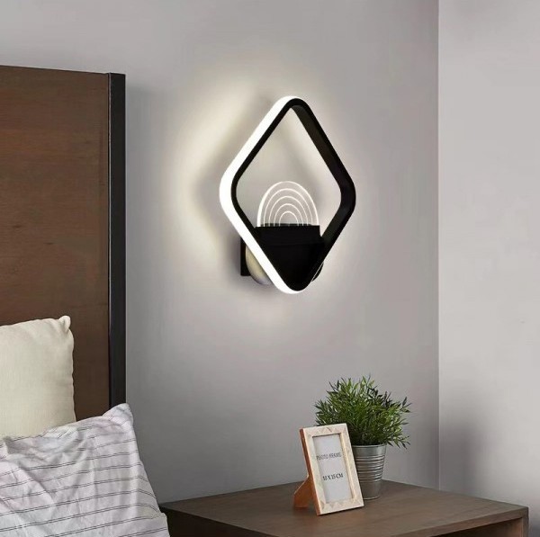 49,95 € Kostenloser Versand | Innenwandleuchte 18W 4000K Neutrales Licht. 23×23 cm. Metall. Schwarz Farbe