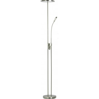 103,95 € Free Shipping | Floor lamp 30W 3000K Warm light. Extended Shape 180 cm. Hand regulator. Remote control Plated chrome Color