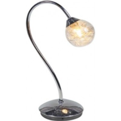 44,95 € Kostenloser Versand | Tischlampe 33×19 cm. Kristall und metall. Braun Farbe