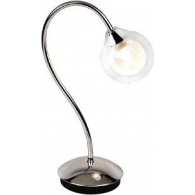 61,95 € Free Shipping | Table lamp 40W 33×19 cm. Crystal and Metal casting. Brown Color