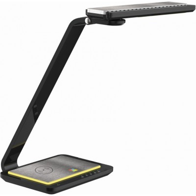 91,95 € Free Shipping | Desk lamp 8W Extended Shape 44×43 cm. Wireless charging. Swivel head Black Color