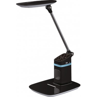 107,95 € Free Shipping | Desk lamp 10W Extended Shape 46×20 cm. Touch control. USB connection. Wifi. Bluetooth Black Color