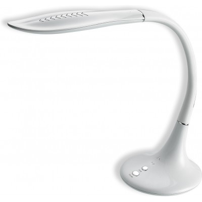 Lámpara de escritorio 10W Forma Alargada 40×32 cm. Control táctil Color blanco