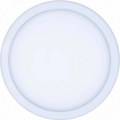 Iluminación empotrable 15W 3000K Luz cálida. Forma Redonda Ø 17 cm. Acrílico y Metal. Color blanco