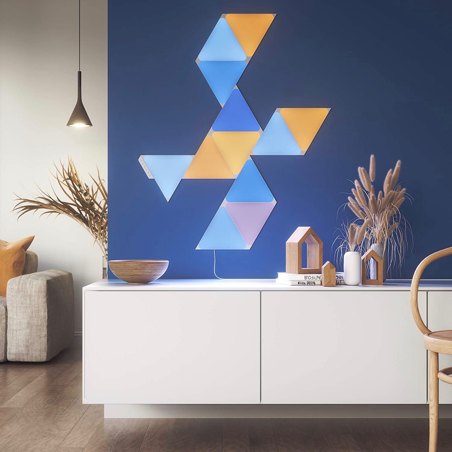 222,95 € Бесплатная доставка | Коробка из 9 единиц Декоративное освещение 23×20 cm. Светодиодные модули. Многоцветный RGB. Алекса-совместимый Металл. Апельсин Цвет