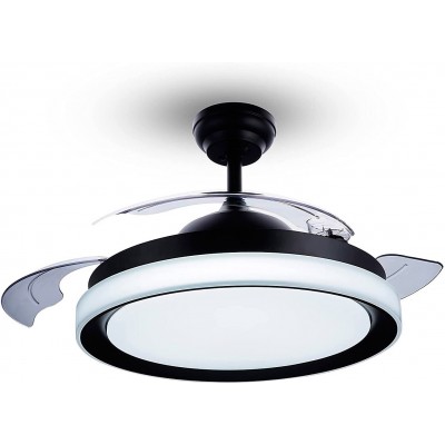 227,95 € Free Shipping | Ceiling fan with light Philips 35W 5000K Neutral light. Ø 51 cm. Remote control. LED with adjustable color temperature Metal casting. White Color