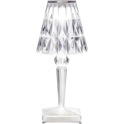 Lámpara de sobremesa 1W Forma Cónica 26×12 cm. Cocina, dormitorio y terraza. Estilo retro. Cristal y PMMA