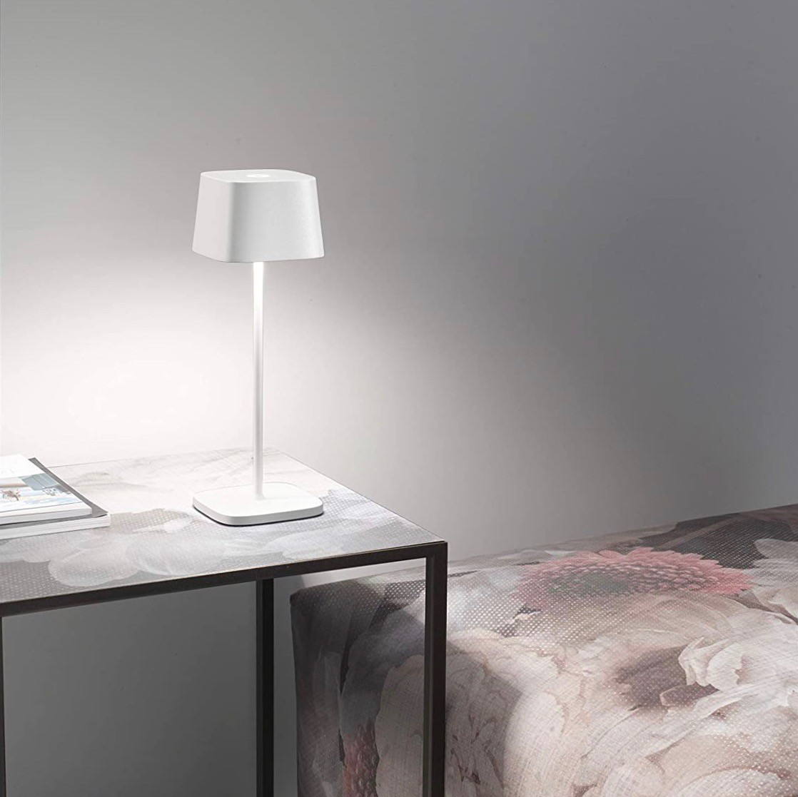 136,95 € Kostenloser Versand | Tischlampe 2W 35×16 cm. Dimmbare LED Ladestation kontaktieren Aluminium. Weiß Farbe