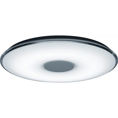 室内顶灯 Trio 50W 圆形的 形状 60×60 cm. LED 带遥控器 卧室. 丙烯酸纤维 和 金属. 白色的 颜色