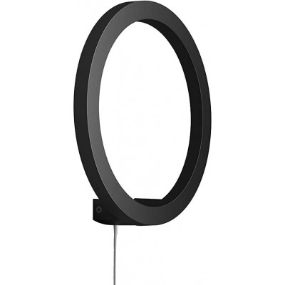 Lampada da parete per interni Philips 20W 26×26 cm. LED dimmerabile Bluetooth. Alexa e Google Home Alluminio e pmma. Colore nero