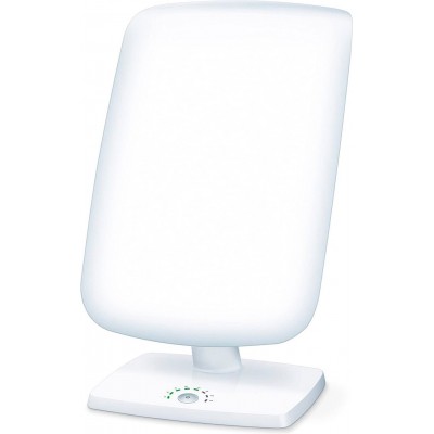 134,95 € Envio grátis | Lâmpada de mesa 72W 6500K Luz fria. 58×34 cm. LED de luz do dia Vidro. Cor branco