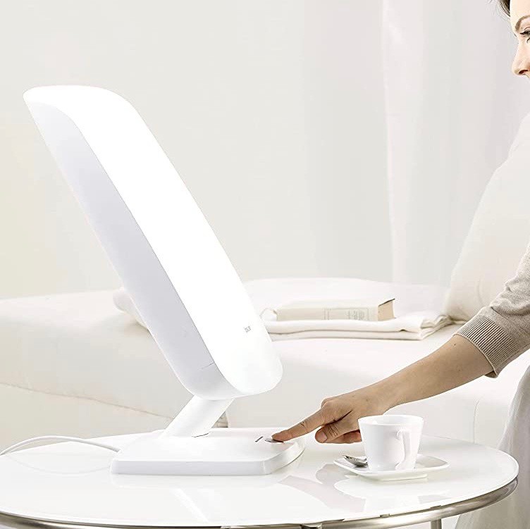 134,95 € Spedizione Gratuita | Lampada da tavolo 72W 6500K Luce fredda. 58×34 cm. LED diurni Bicchiere. Colore bianca