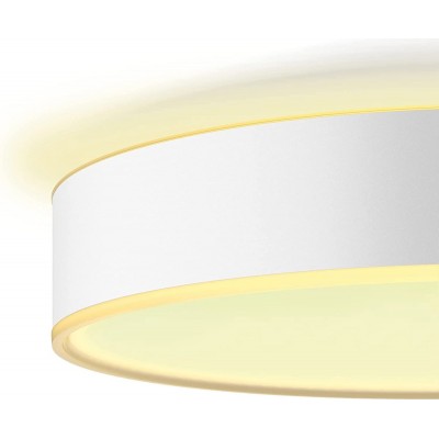 屋内シーリングライト Philips 19W 円形 形状 38×38 cm. LED リビングルーム, ダイニングルーム そして ベッドルーム. モダン スタイル. PMMA そして 金属. 白い カラー