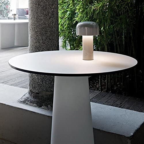 243,95 € Kostenloser Versand | Tischlampe 3W 21×13 cm. Inklusive Batterie Polycarbonat. Grau Farbe